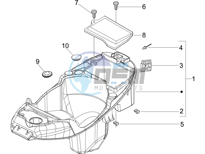 Helmet box - Undersaddle