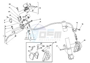 MITO EVOL.125 drawing FRONT BRAKE SYSTEM