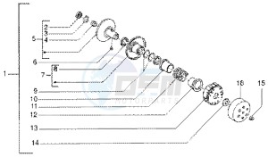 DNA GP EXPERIENCE 50 drawing Driven pulley