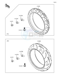 Z1000 ABS ZR1000GFF FR GB XX (EU ME A(FRICA) drawing Tires