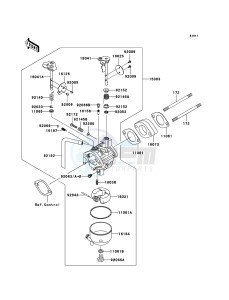 MULE_610_4X4 KAF400A7F EU drawing Carburetor