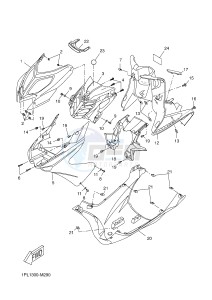 NS50N AEROX NAKED (1PL1 1PL1) drawing LEG SHIELD