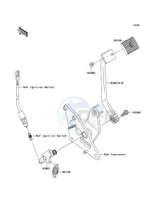 VN900_CUSTOM VN900C7F GB XX (EU ME A(FRICA) drawing Brake Pedal