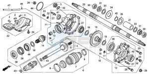 TRX420FM FOURTRAX drawing REAR FINAL GEAR