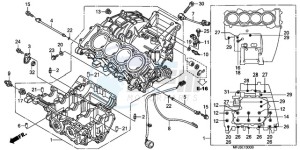 CBR600RR9 Europe Direct - (ED / MME) drawing CRANKCASE