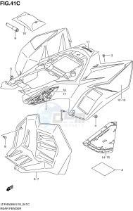 LT-R450 (E19) drawing REAR FENDER (MODEL L0)