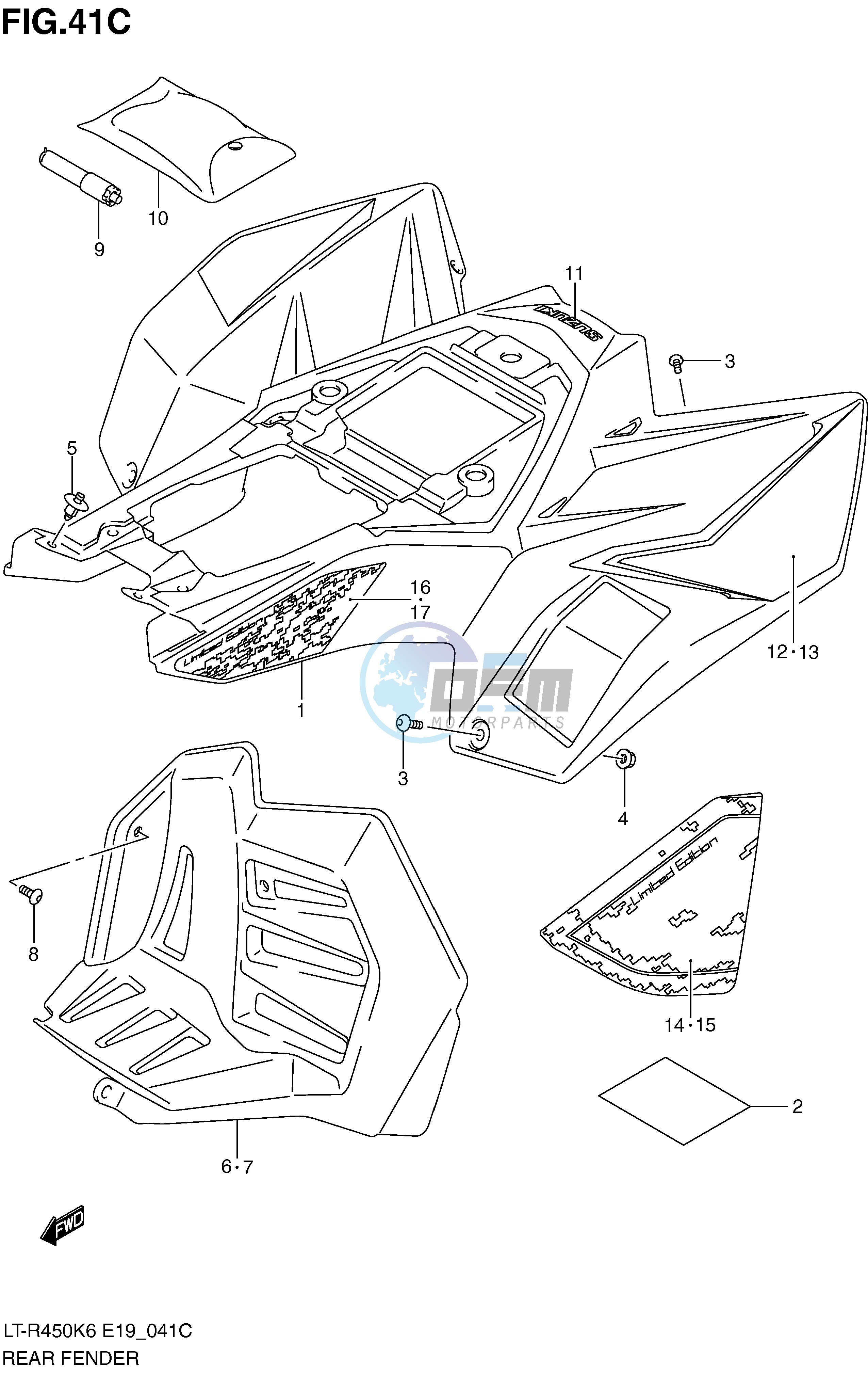 REAR FENDER (MODEL L0)