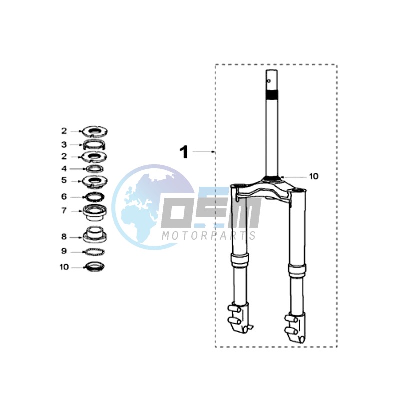 FRONT FORK / STEERINGHEAD