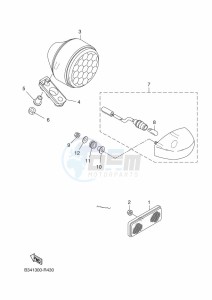 XSR700 MTM690D-U (BJY2) drawing TAILLIGHT