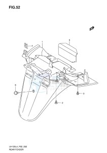 UH125 ABS BURGMAN EU drawing REAR FENDER