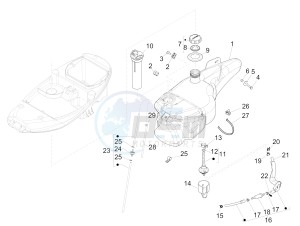 Liberty 125 4T Delivery E3 NEXIVE drawing Fuel tank