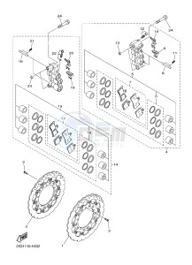 VMX17 VMAX17 1700 VMAX (2S3W) drawing FRONT BRAKE CALIPER