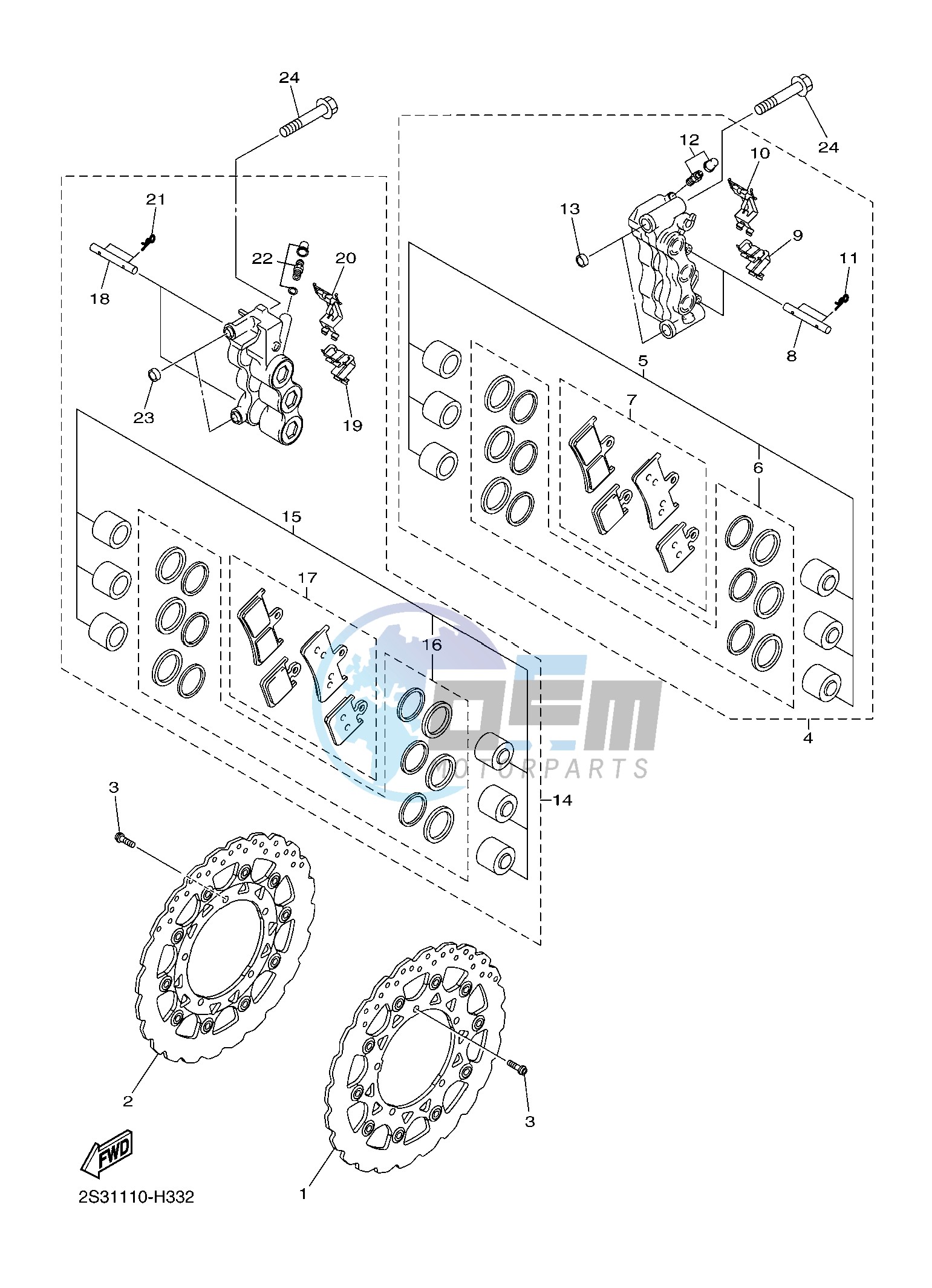 FRONT BRAKE CALIPER