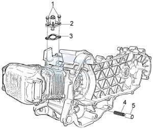 LX 150 USA drawing Chain tightener - By-pass valve