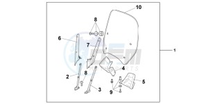 SH300AB drawing WINDSHIELD