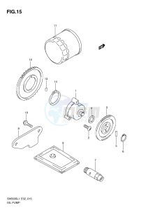 SV650S (E2) drawing OIL PUMP