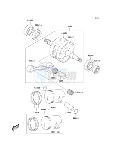 KDX 50 A (A6F) A6F drawing CRANKSHAFT