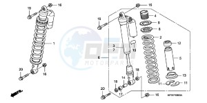 TRX450ERC drawing FRONT CUSHION