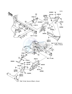 MULE 4010 DIESEL 4x4 KAF950FCF EU drawing Flap