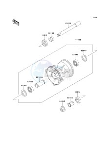 KX 125 L [KX125] (L3) [KX125] drawing FRONT HUB