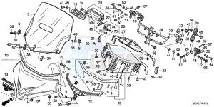 GL1800G GOLDWING 2ED drawing WINDSCREEN (GL1800C/D/E/F/G)