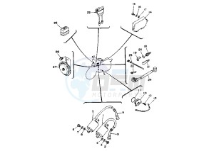 XV VIRAGO 535 drawing ELECTRICAL DEVICES