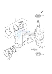 DF 9.9 drawing Crankshaft