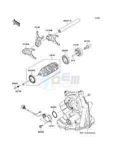 NINJA_ZX-10R_ABS ZX1000KBF FR GB XX (EU ME A(FRICA) drawing Gear Change Drum/Shift Fork(s)