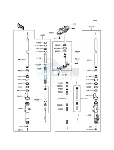 Z250SL BR250EFS XX (EU ME A(FRICA) drawing Front Fork