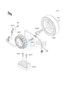 KL 250 G [SUPER SHERPA] (G9F) G9F drawing GENERATOR