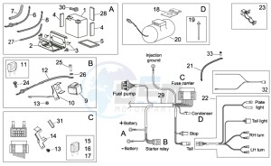 SXV 450-550 2009-2011 drawing Electrical system II