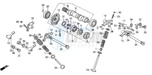 NX500 DOMINATOR drawing CAMSHAFT/VALVE