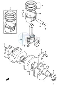 GSF1200A (E18) drawing CRANKSHAFT