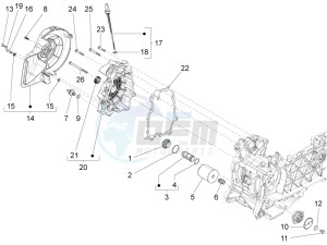 LX 150 4T 3V IE NOABS E3 (APAC) drawing Flywheel magneto cover - Oil filter