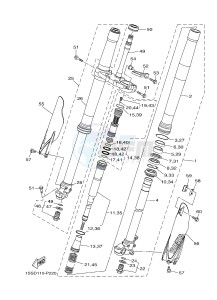 YZ250 (1SSH 1SSJ 1SSK 1SSL 1SSL) drawing FRONT FORK