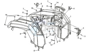 QUADRAIDER 600 DELUXE drawing REAR COWLING