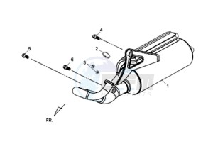 JET 4 R50 NAKED drawing EXHAUST