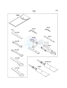 Z750 ABS ZR750MBF FR GB XX (EU ME A(FRICA) drawing Owner's Tools