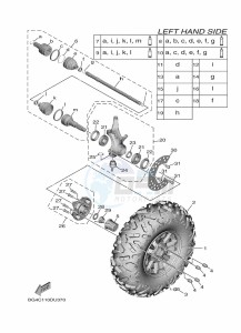 YXE850ENS YXE85WPLK (B8K8) drawing FRONT WHEEL