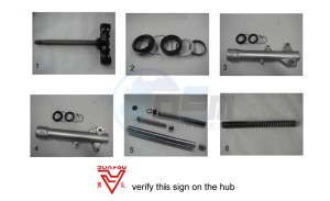 Scarabeo 250 Light e3 drawing Ming Xing front fork