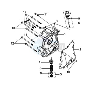 VS125S drawing CRANKCASERIGHT