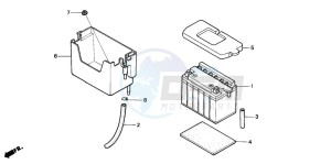 SH50D drawing BATTERY