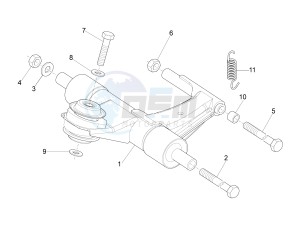 LX 125 4T 3V IE NOABS E3 (APAC) drawing Swinging arm