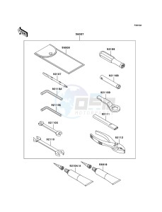 ZZR1400_ABS ZX1400DBF FR GB XX (EU ME A(FRICA) drawing Owner's Tools