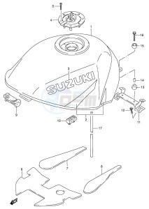 RF900R (E2) drawing FUEL TANK (MODEL T)