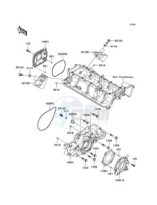 JET SKI ULTRA 250X JT1500B8F FR drawing Engine Cover(s)