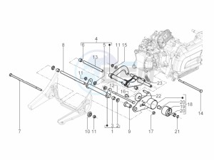 BEVERLY 300 IE ABS E4 (APAC) drawing Swinging arm