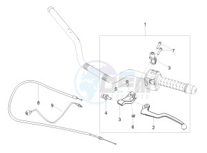 V7 III Stone 750 e4 (NAFTA) drawing Clutch control