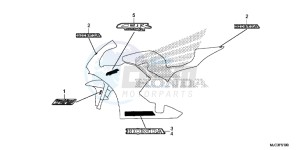 CBR600RAD CBR600RR ABS UK - (E) drawing MARK (1)