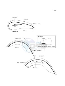 VN 2000 A [VULCAN 2000] (A6F-A7F) A6F drawing DECALS-- A6F- --- SILVER_EBONY- -